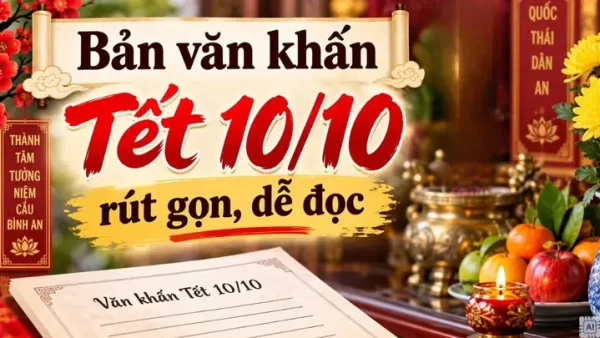 Bài Cúng Cơm Mới Mùng 10 Tháng 10 Âm Lịch: Văn Khấn Tết Cơm Mới Đầy Đủ