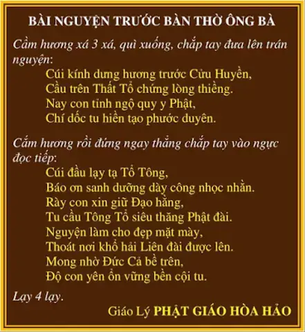 Bài Cúng Đám Giỗ Cho Người Đã Mất Trong Phật Giáo Hòa Hảo: Lời Đọc Và Cách Cầu Nguyện Bài Cúng Đám Giỗ Cho Người Đã Mất Trong Phật Giáo Hòa Hảo: Lời Đọc Và Cách Cầu Nguyện