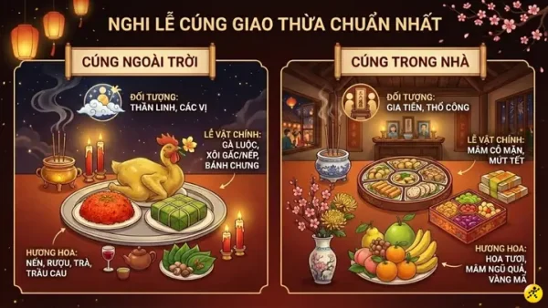 Bài Khấn Cúng Giao Thừa Trừ Tịch 2026: Nội Dung Đầy Đủ Và Cách Thực Hiện
