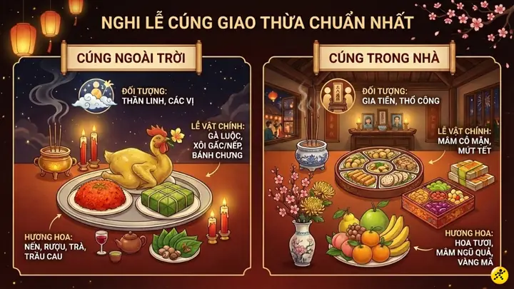 Bài Khấn Cúng Giao Thừa Trừ Tịch 2026: Nội Dung Đầy Đủ Và Cách Thực Hiện