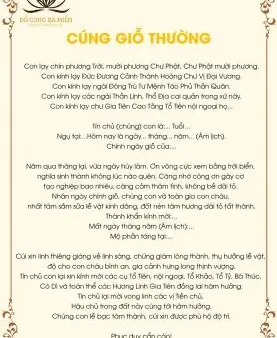 Bài Cúng Giỗ Cha Theo Cách Khẩn Nôm: Mẫu Văn Khấn Đầy Đủ