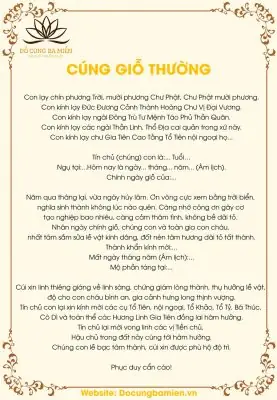 Bài Cúng Giỗ Cha Theo Cách Khẩn Nôm: Mẫu Văn Khấn Đầy Đủ Bài Cúng Giỗ Cha Theo Cách Khẩn Nôm: Mẫu Văn Khấn Đầy Đủ