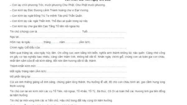 Tổng Hợp Mẫu Văn Khấn Cúng Giỗ Hàng Năm Chuẩn Truyền Thống: Giỗ Thường, Giỗ Đầu, Giỗ Hết, Cáo Trước & Giỗ Tổ