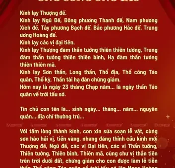 Bài Khấn Cúng Ông Táo 2026 Đầy Đủ, Chuẩn Phong Tục Cho Gia Chủ Rước Về Nhà Vào Đêm 30 Tết Hoặc 29 Tết