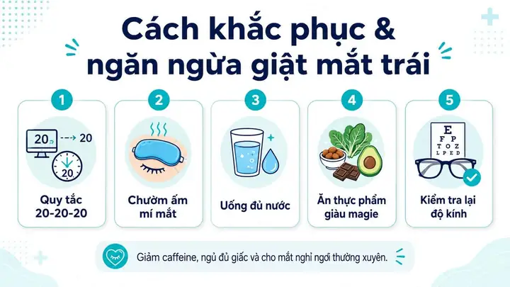 Cách Khắc Phục Và Ngăn Ngừa Tình Trạng Giật Mắt Trái Hiệu Quả Tại Nhà
