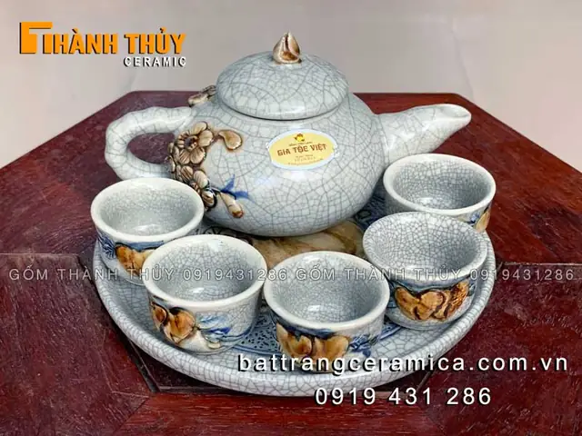 Bộ Ấm Trà Cúng Gốm Sứ Bát Tràng: Cách Chọn Theo Số Chén, Mẫu Và Giá