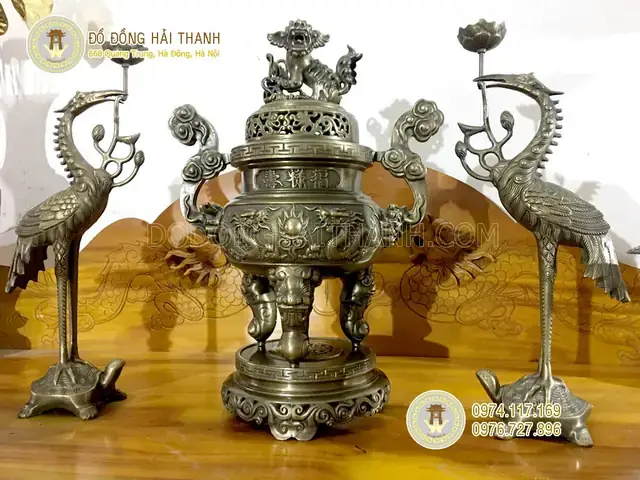 Hướng Dẫn Chọn Bộ Đỉnh Đồng Thờ Cúng Cao Cấp ZA55NS: Chất Liệu, Kích Thước, Ý Nghĩa Và Nơi Mua