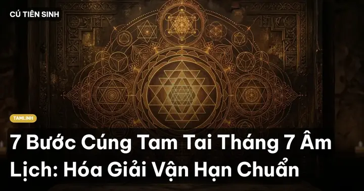 Cách Cúng Tam Tai Tháng 7 Âm Lịch: Ngày, Giờ, Hướng, Lễ Vật Và Bài Khấn