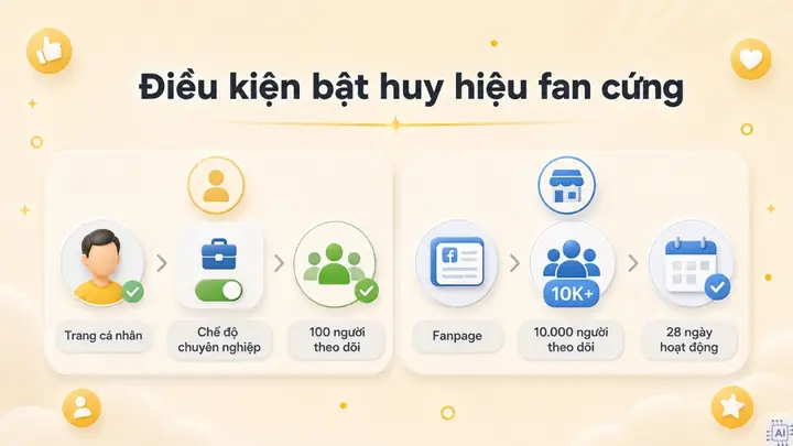Hướng Dẫn Cách Bật Huy Hiệu Fan Cứng Facebook Cho Fanpage Và Cá Nhân Chi Tiết Nhất 2024 Hướng Dẫn Cách Bật Huy Hiệu Fan Cứng Facebook Cho Fanpage Và Cá Nhân Chi Tiết Nhất 2024