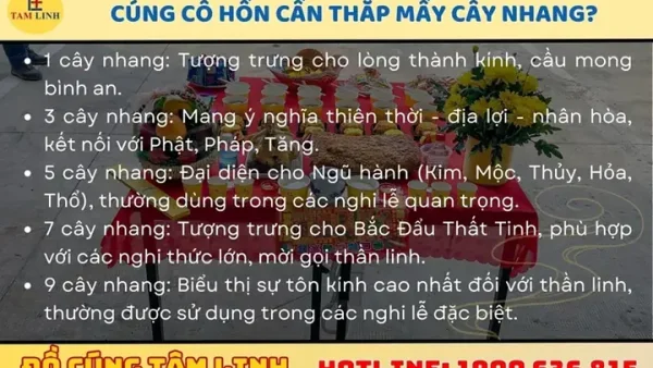 Cúng Cô Hồn Nên Dùng Mấy Cây Nến, Nén Nhang? Số Lượng Và Ý Nghĩa