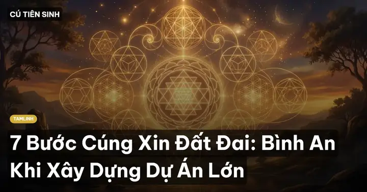 Hướng Dẫn Cúng Đất Dự Án Chuẩn Quy Trình: Lễ Vật, Văn Khấn, 7 Bước Thực Hiện & Lưu Ý Quan Trọng