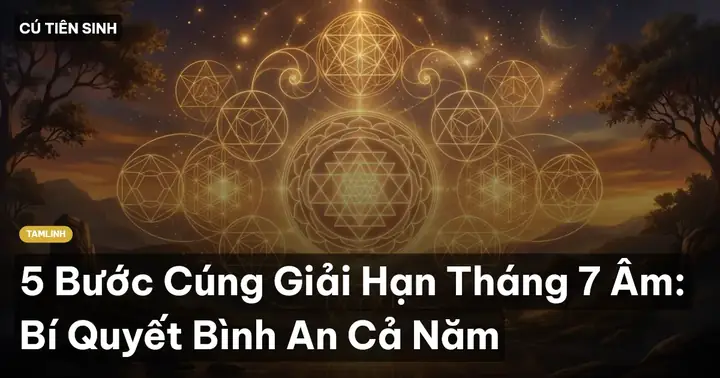 Hướng Dẫn Cúng Giải Hạn Rằm Tháng 7 Đầy Đủ: Quy Trình 5 Bước, Văn Khấn 3 Mâm Và Lễ Vật Chuẩn Nghi Thức Hướng Dẫn Cúng Giải Hạn Rằm Tháng 7 Đầy Đủ: Quy Trình 5 Bước, Văn Khấn 3 Mâm Và Lễ Vật Chuẩn Nghi Thức