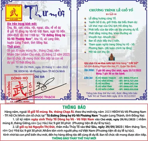 Hướng Dẫn Cúng Giỗ Họ Vũ Chuẩn Truyền Thống: Quy Trình, Văn Khấn Mẫu & Lễ Vật Đầy Đủ