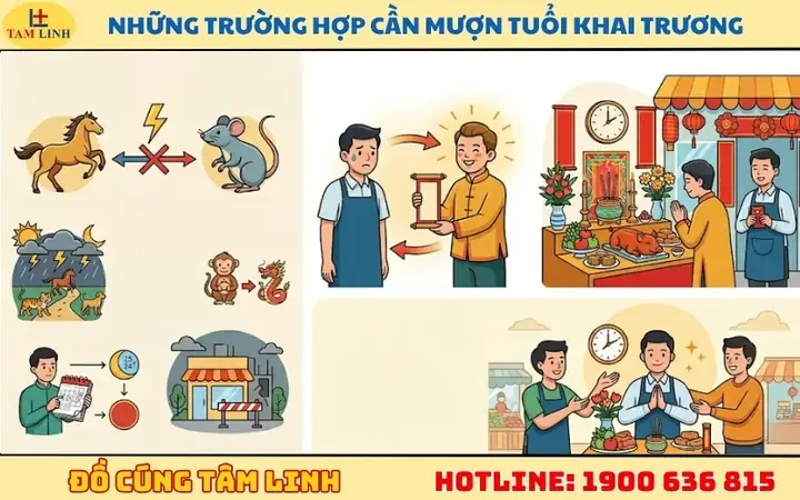 Mượn Tuổi Cúng Khai Trương: Có Được Không? Điều Kiện, Quy Trình & Lưu Ý Quan Trọng Mượn Tuổi Cúng Khai Trương: Có Được Không? Điều Kiện, Quy Trình & Lưu Ý Quan Trọng
