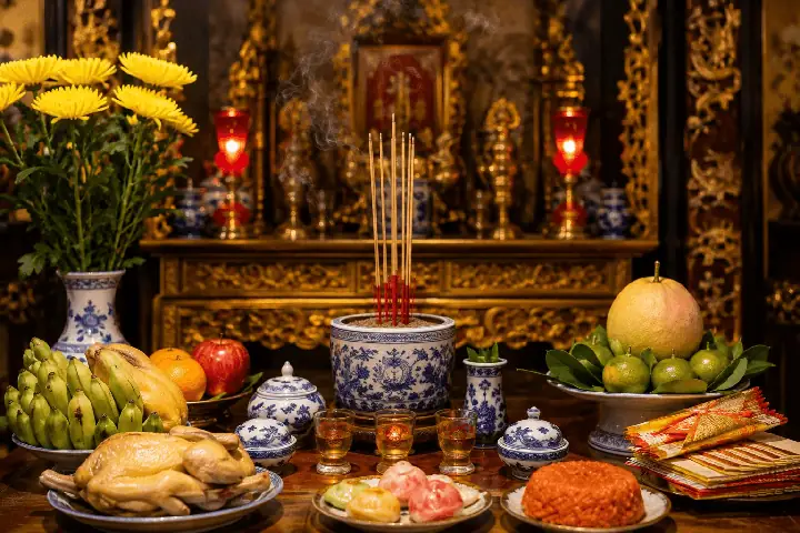 Văn Khấn Cúng Mùng 1 Tháng 7 Âm Lịch Đầy Đủ (gia Tiên, Thần Linh, Thổ Công) + Khung Giờ & Mâm Cúng Chuẩn
