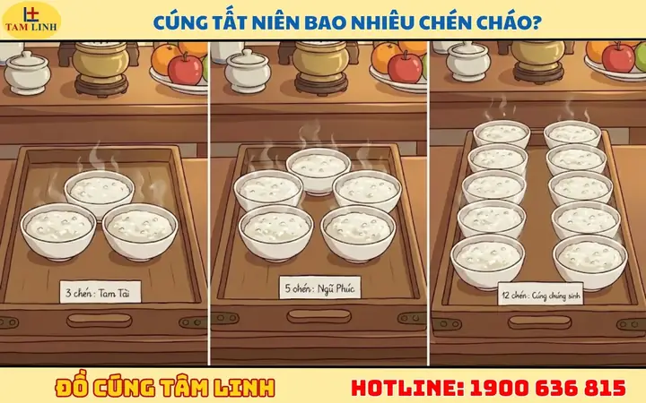 Cúng Tất Niên Bao Nhiêu Chén Cháo, Chén Cơm? Số Lượng Chuẩn & Ý Nghĩa Phong Thủy Theo Vùng Miền