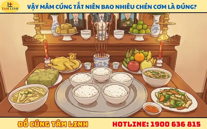 Cúng Tất Niên Bao Nhiêu Chén Cháo, Chén Cơm? Số Lượng Chuẩn & Ý Nghĩa Phong Thủy Theo Vùng Miền
