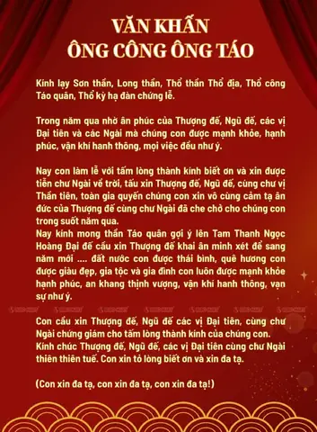 Văn Khấn Cúng Tiễn Ông Công Ông Táo Đầy Đủ Nhất: Nghi Thức, Lễ Vật, Giờ Tốt & Lưu Ý Quan Trọng