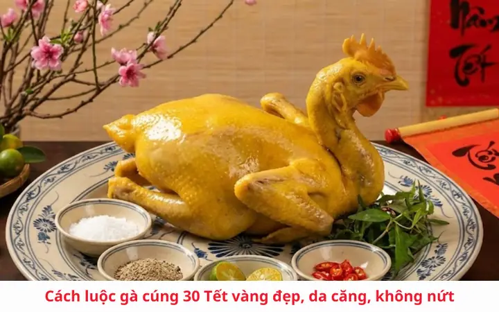 Cách Luộc Gà Cúng 30 Tết Vàng Óng, Da Căng Bóng Và Không Bị Nứt Cách Luộc Gà Cúng 30 Tết Vàng Óng, Da Căng Bóng Và Không Bị Nứt