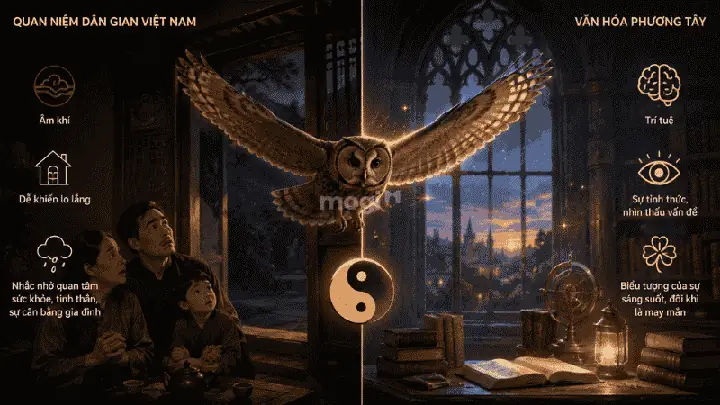 Hình Ảnh Cú Mèo Bay Vào Nhà Theo Quan Niệm Dân Gian Truyền Thống