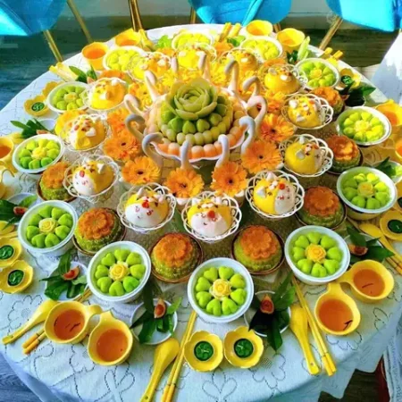 Dịch Vụ Mâm Cúng Đầy Tháng Trọn Gói Cho Bé Trai Và Bé Gái