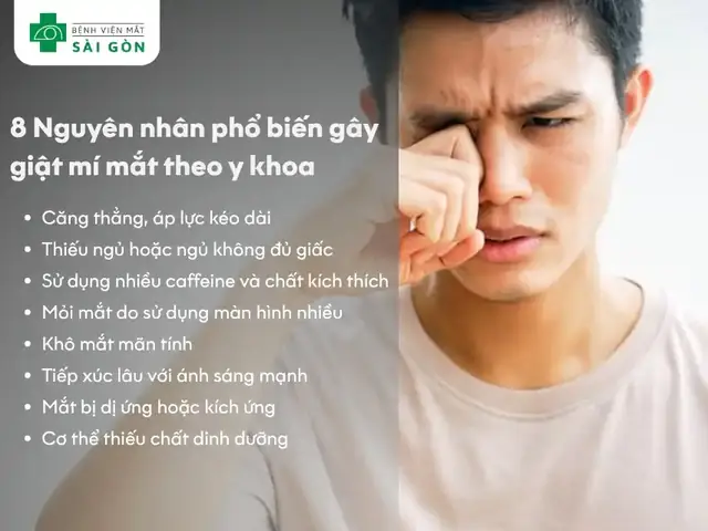 Nguyên Nhân Khoa Học Nào Khiến Mắt Trái Bị Giật Liên Tục?