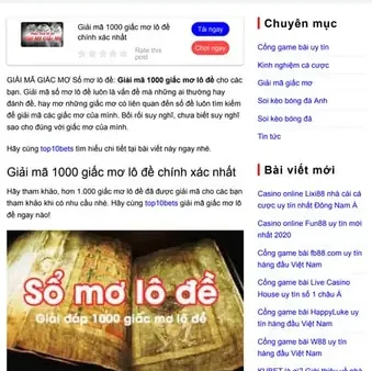 Giải Mã Giấc Mơ Lô Đề: Sổ Mơ Chiêm Bao Và Tra Cứu Con Số May Mắn Chính Xác Nhất