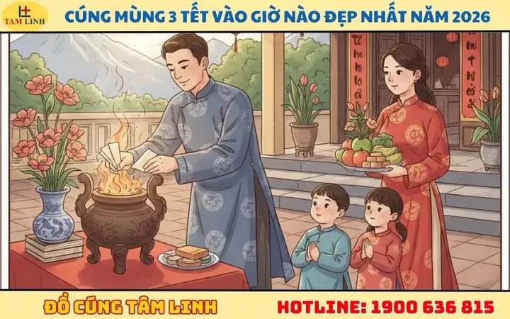 Giờ Đẹp Cúng Mùng 3 Tết 2026: Khung Giờ Hoàng Đạo, Văn Khấn Và Cách Hóa Vàng Chuẩn Nhất Giờ Đẹp Cúng Mùng 3 Tết 2026: Khung Giờ Hoàng Đạo, Văn Khấn Và Cách Hóa Vàng Chuẩn Nhất