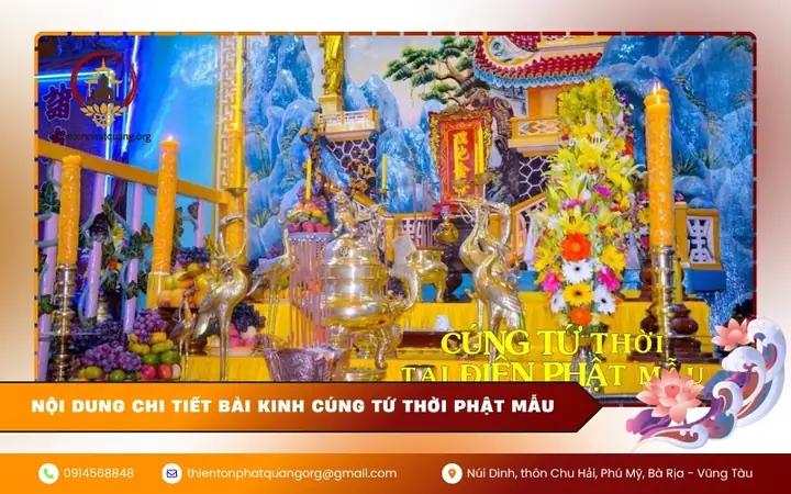 Hướng Dẫn Chi Tiết Lời Kinh Cúng Tứ Thời: Trọn Bộ Nghi Thức Và Cách Tụng Niệm Chuẩn Xác Hướng Dẫn Chi Tiết Lời Kinh Cúng Tứ Thời: Trọn Bộ Nghi Thức Và Cách Tụng Niệm Chuẩn Xác