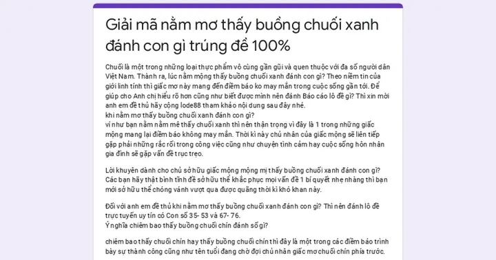 Nằm Mơ Thấy Cắt Lá Chuối Hoặc Hoa Chuối Báo Hiệu Điều Gì?