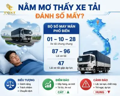 Nằm Mơ Thấy Mình Lái Xe Tải Đánh Con Gì? Giải Mã Điềm Báo Và Cặp Số May Mắn