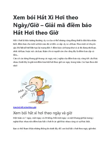 Tại Sao Không Nên Quá Phụ Thuộc Vào Việc Giải Mã Điềm Báo? Tại Sao Không Nên Quá Phụ Thuộc Vào Việc Giải Mã Điềm Báo?